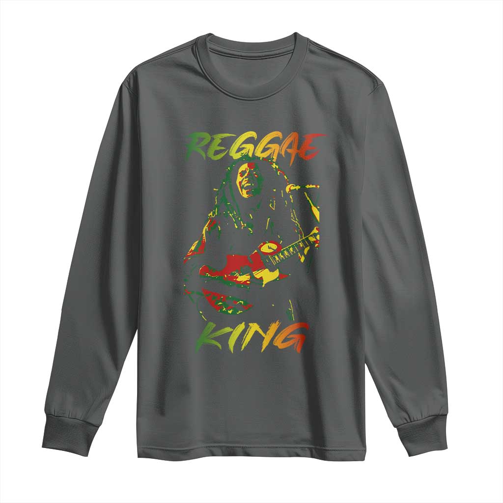 Legend Bob Long Sleeve Shirt Reggae King Music Rastafarian - Wonder Print Shop