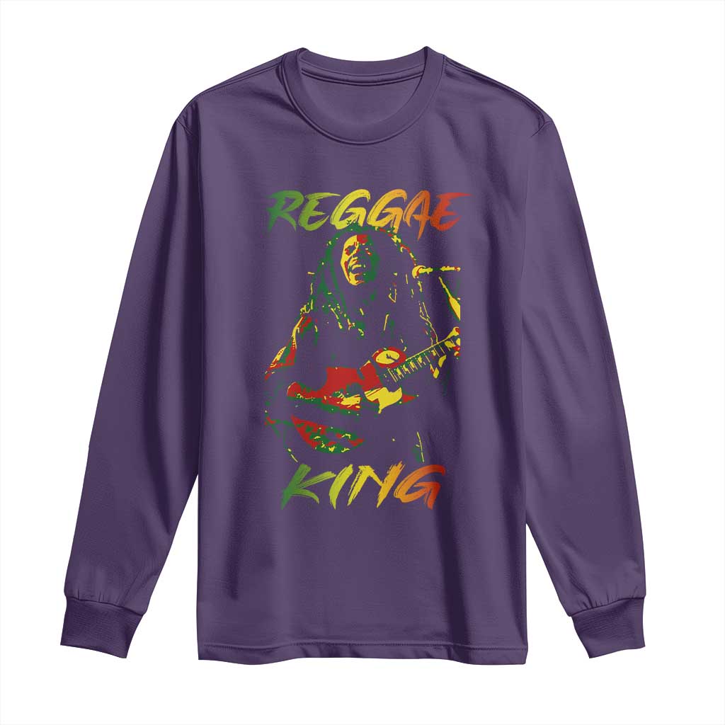 Legend Bob Long Sleeve Shirt Reggae King Music Rastafarian - Wonder Print Shop