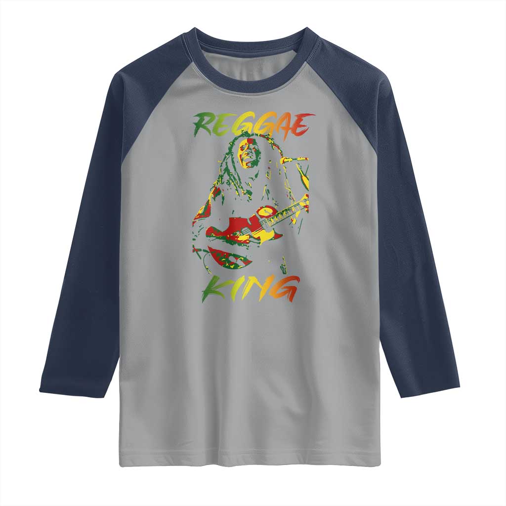 Legend Bob Raglan Shirt Reggae King Music Rastafarian - Wonder Print Shop