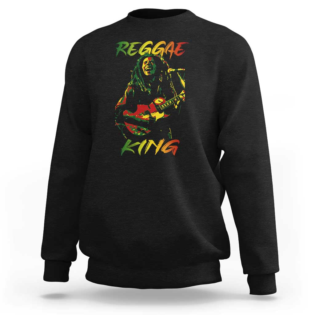 Legend Bob Sweatshirt Reggae King Music Rastafarian - Wonder Print Shop