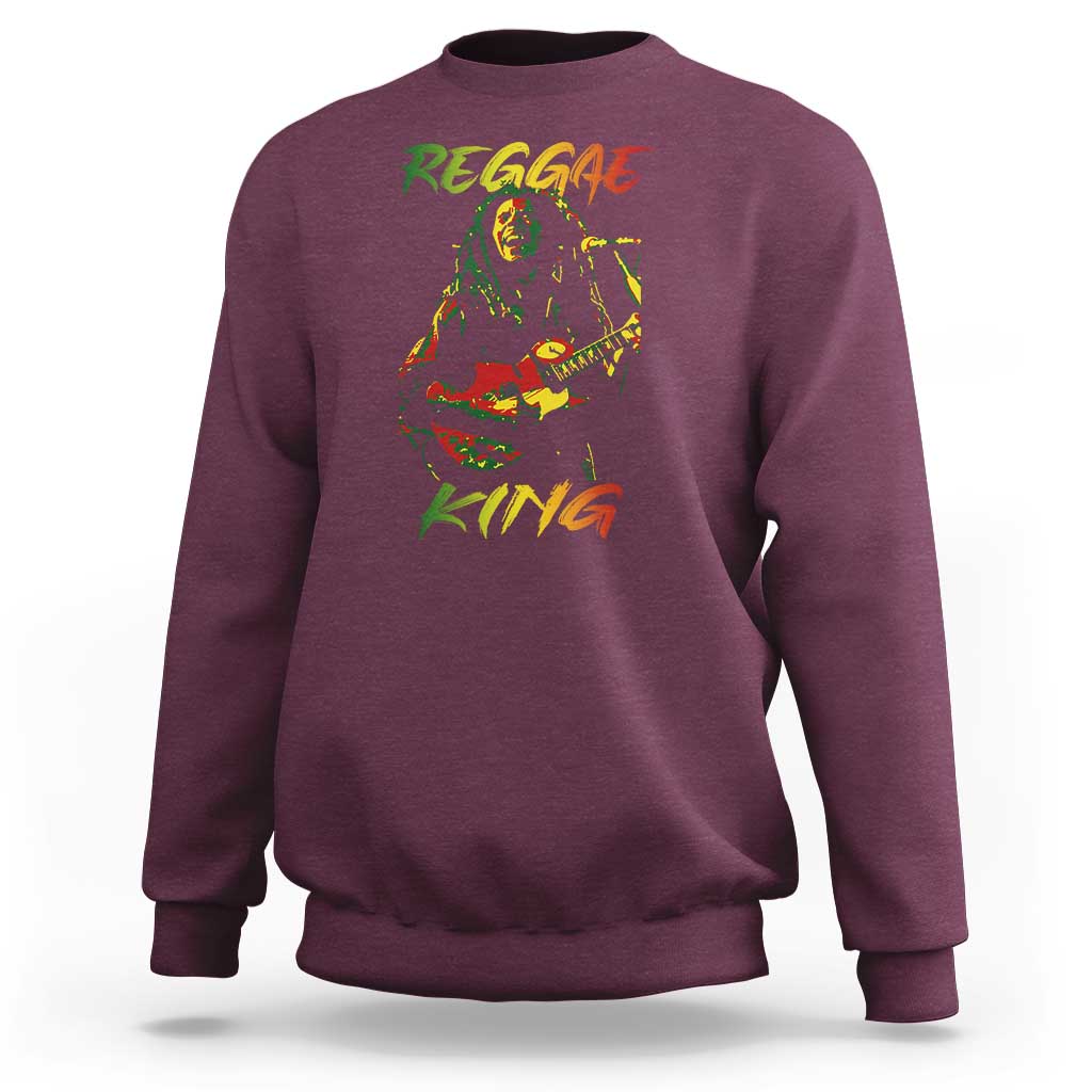 Legend Bob Sweatshirt Reggae King Music Rastafarian - Wonder Print Shop