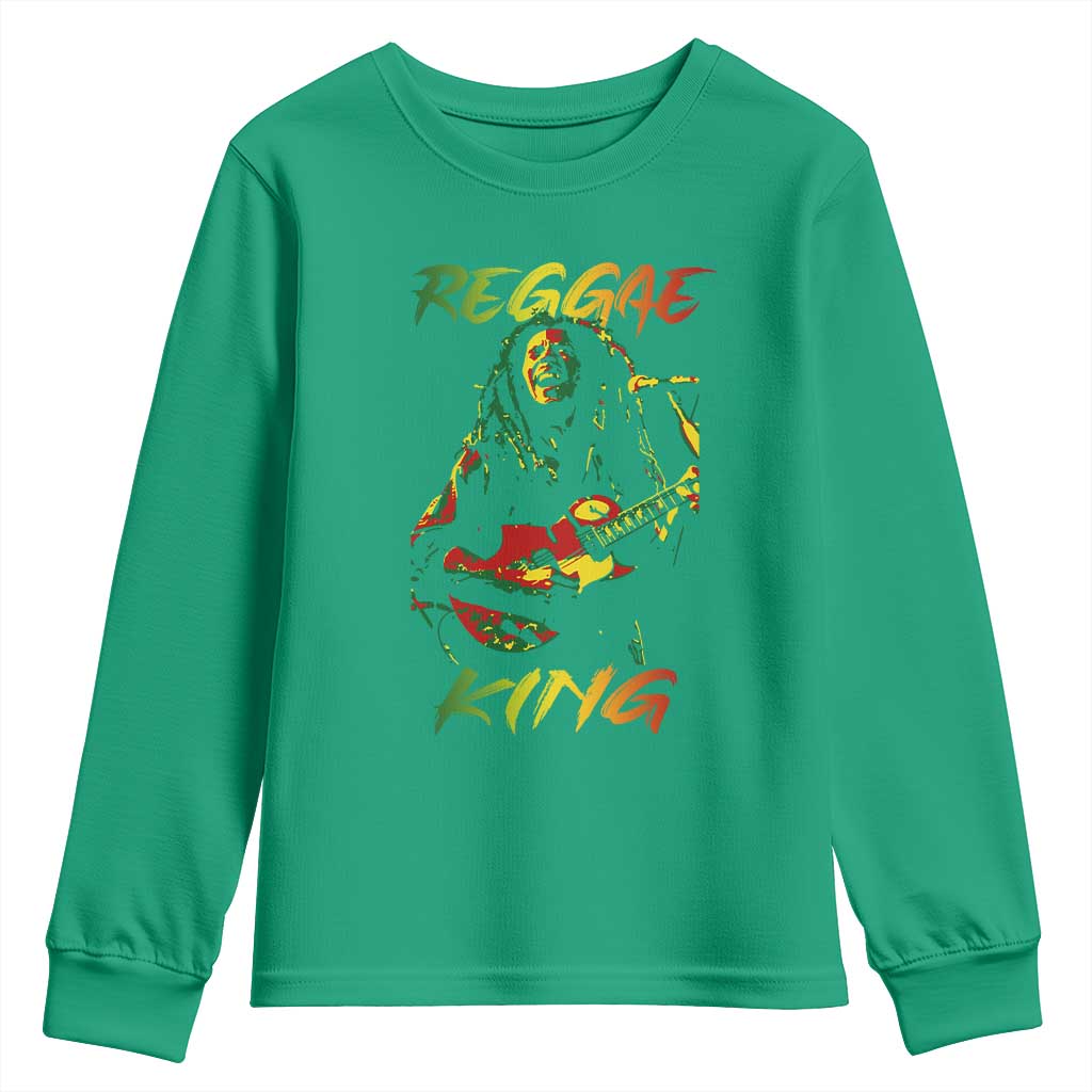 Legend Bob Youth Sweatshirt Reggae King Music Rastafarian - Wonder Print Shop