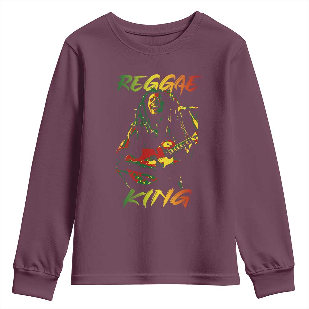 Legend Bob Youth Sweatshirt Reggae King Music Rastafarian - Wonder Print Shop