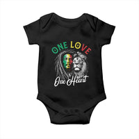 Reggae Legend Baby Onesie One Love One Heart Rastafarian Reggae Music Lion - Wonder Print Shop