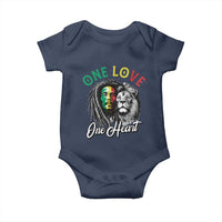Reggae Legend Baby Onesie One Love One Heart Rastafarian Reggae Music Lion - Wonder Print Shop