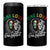 Reggae Legend 4 in 1 Can Cooler Tumbler One Love One Heart Rastafarian Reggae Music Lion - Wonder Print Shop