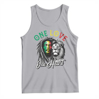 Reggae Legend Tank Top One Love One Heart Rastafarian Reggae Music Lion - Wonder Print Shop