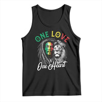 Reggae Legend Tank Top One Love One Heart Rastafarian Reggae Music Lion - Wonder Print Shop