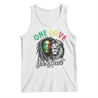 Reggae Legend Tank Top One Love One Heart Rastafarian Reggae Music Lion - Wonder Print Shop