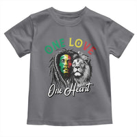 Reggae Legend Toddler T Shirt One Love One Heart Rastafarian Reggae Music Lion - Wonder Print Shop