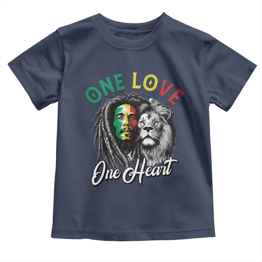 Reggae Legend Toddler T Shirt One Love One Heart Rastafarian Reggae Music Lion - Wonder Print Shop