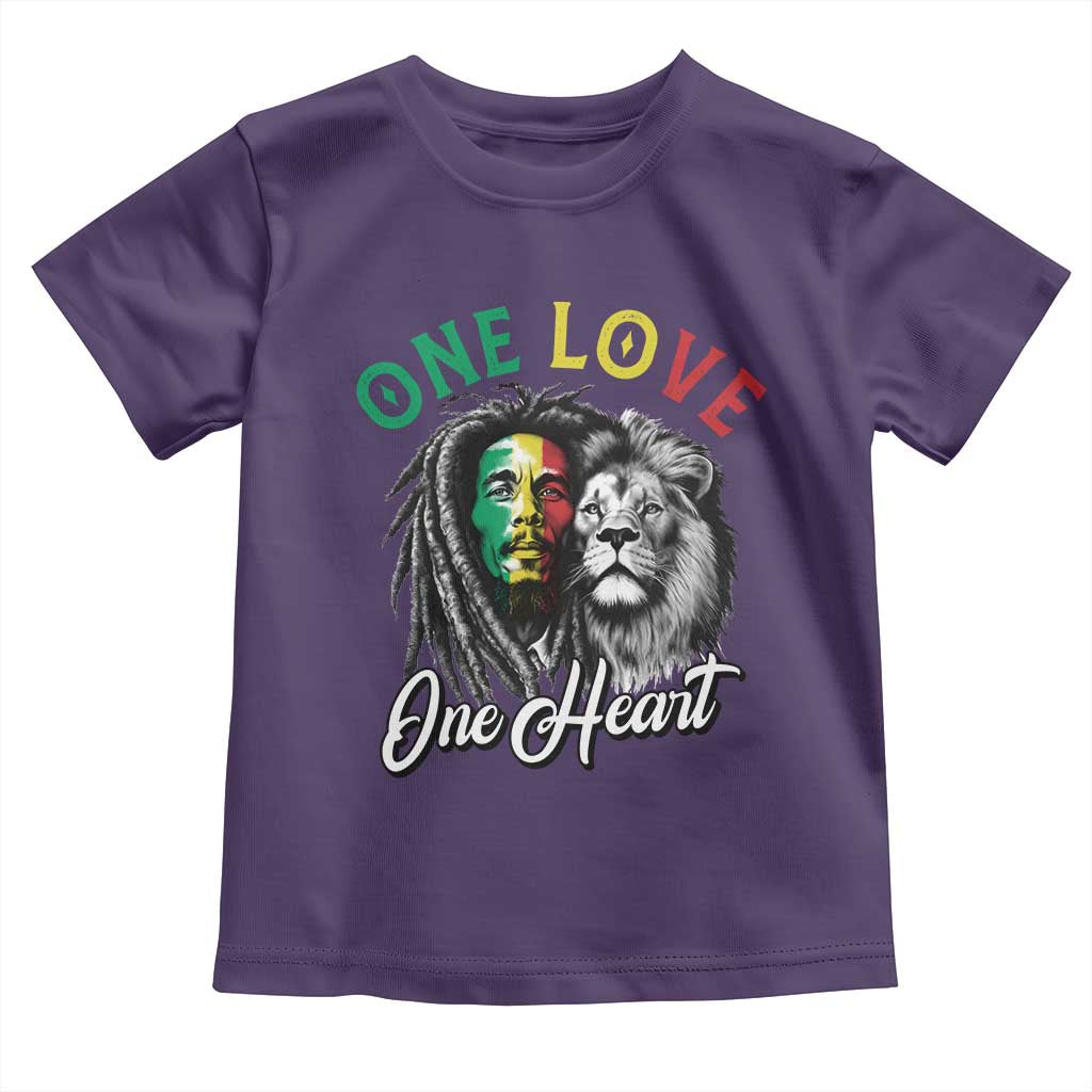 Reggae Legend Toddler T Shirt One Love One Heart Rastafarian Reggae Music Lion - Wonder Print Shop