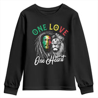 Reggae Legend Youth Sweatshirt One Love One Heart Rastafarian Reggae Music Lion - Wonder Print Shop