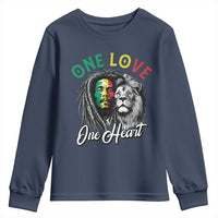 Reggae Legend Youth Sweatshirt One Love One Heart Rastafarian Reggae Music Lion - Wonder Print Shop