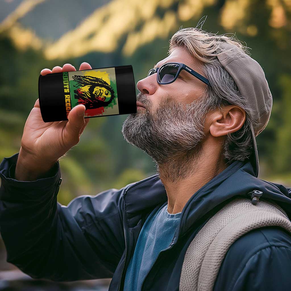 Legend Bob 4 in 1 Can Cooler Tumbler Roots Reggae Rastafarian Music Jamaica - Wonder Print Shop