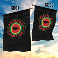 Reggae On World Off Garden Flag Rasta Music Rastafarian Jamaica - Wonder Print Shop