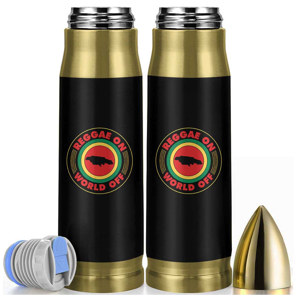 Reggae On World Off Bullet Tumbler Rasta Music Rastafarian Jamaica - Wonder Print Shop
