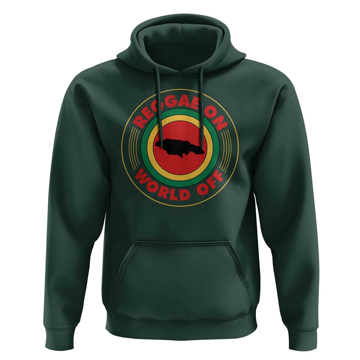 Reggae On World Off Hoodie Rasta Music Rastafarian Jamaica - Wonder Print Shop