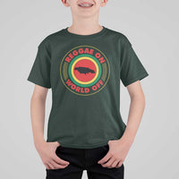 Reggae On World Off T Shirt For Kid Rasta Music Rastafarian Jamaica - Wonder Print Shop