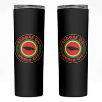 Reggae On World Off Skinny Tumbler Rasta Music Rastafarian Jamaica - Wonder Print Shop