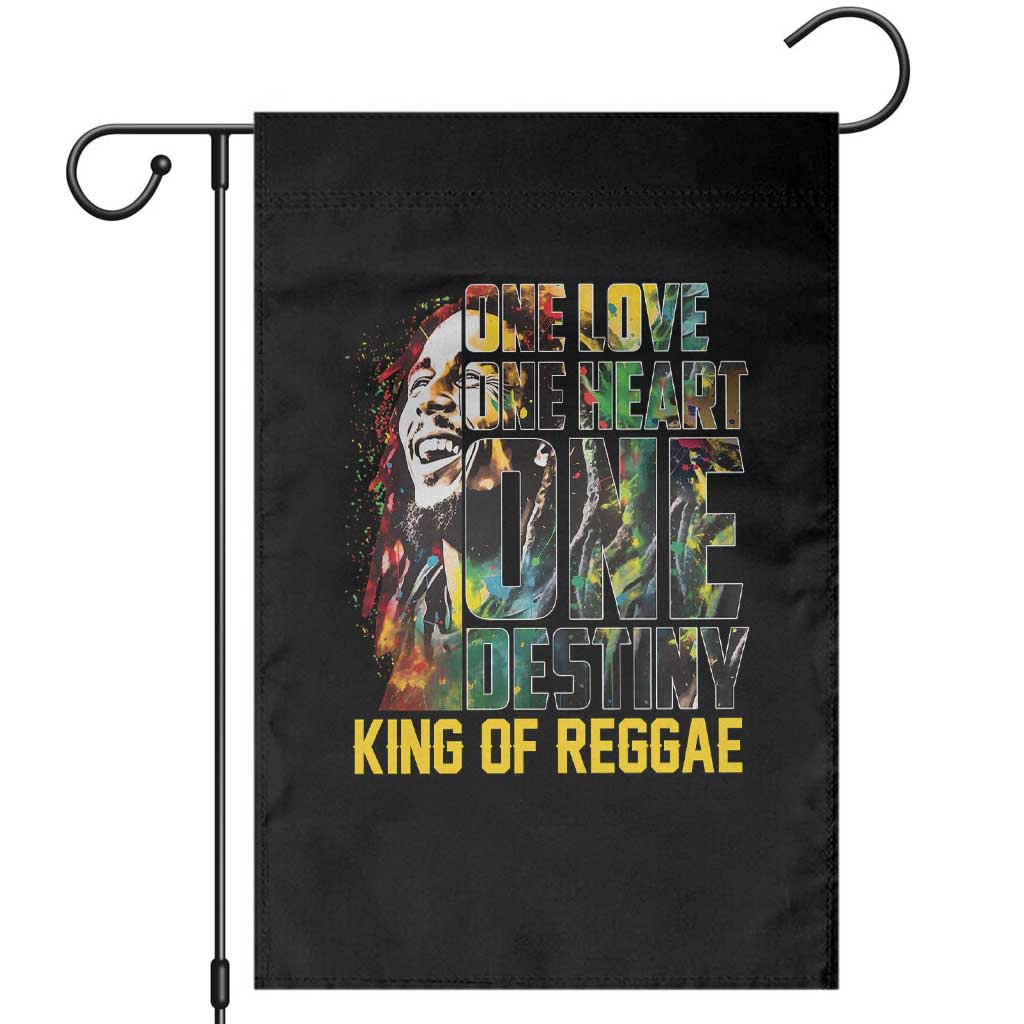 Legend Bob Garden Flag One Love Heart Destiny King Of Reggae - Wonder Print Shop