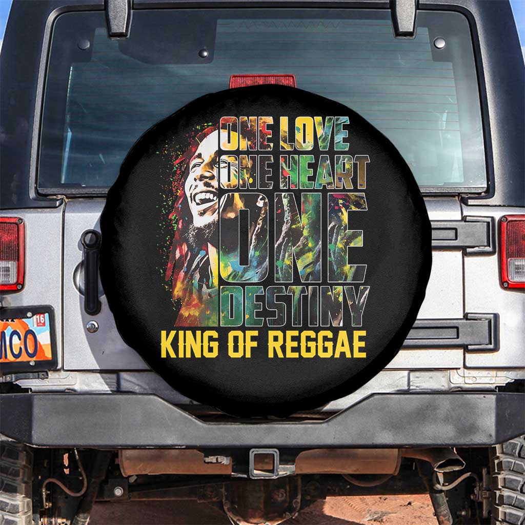Legend Bob Spare Tire Cover One Love Heart Destiny King Of Reggae - Wonder Print Shop