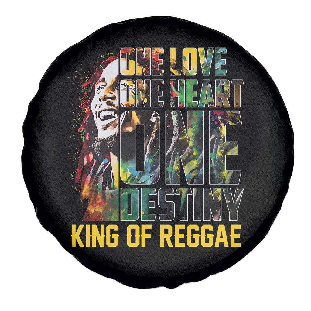 Legend Bob Spare Tire Cover One Love Heart Destiny King Of Reggae - Wonder Print Shop