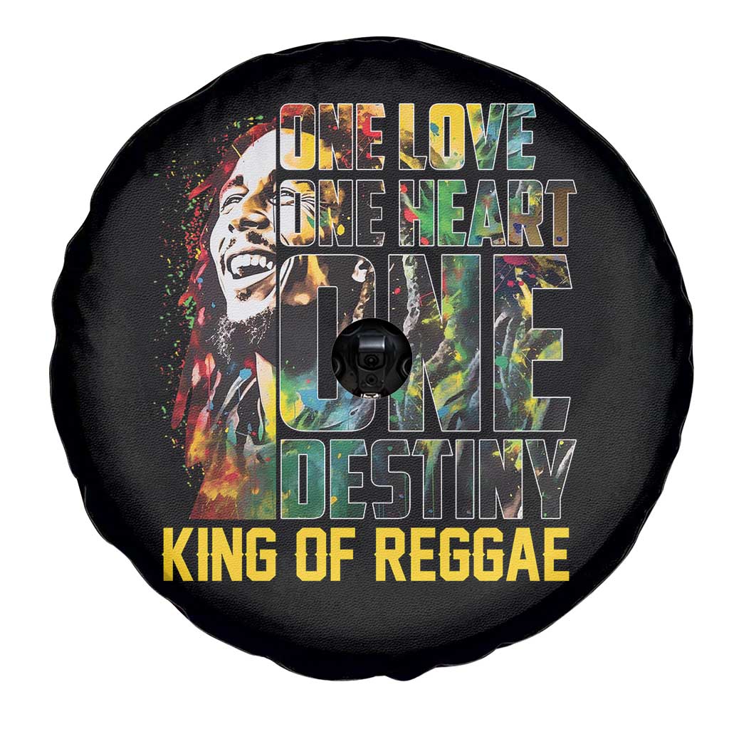 Legend Bob Spare Tire Cover One Love Heart Destiny King Of Reggae - Wonder Print Shop