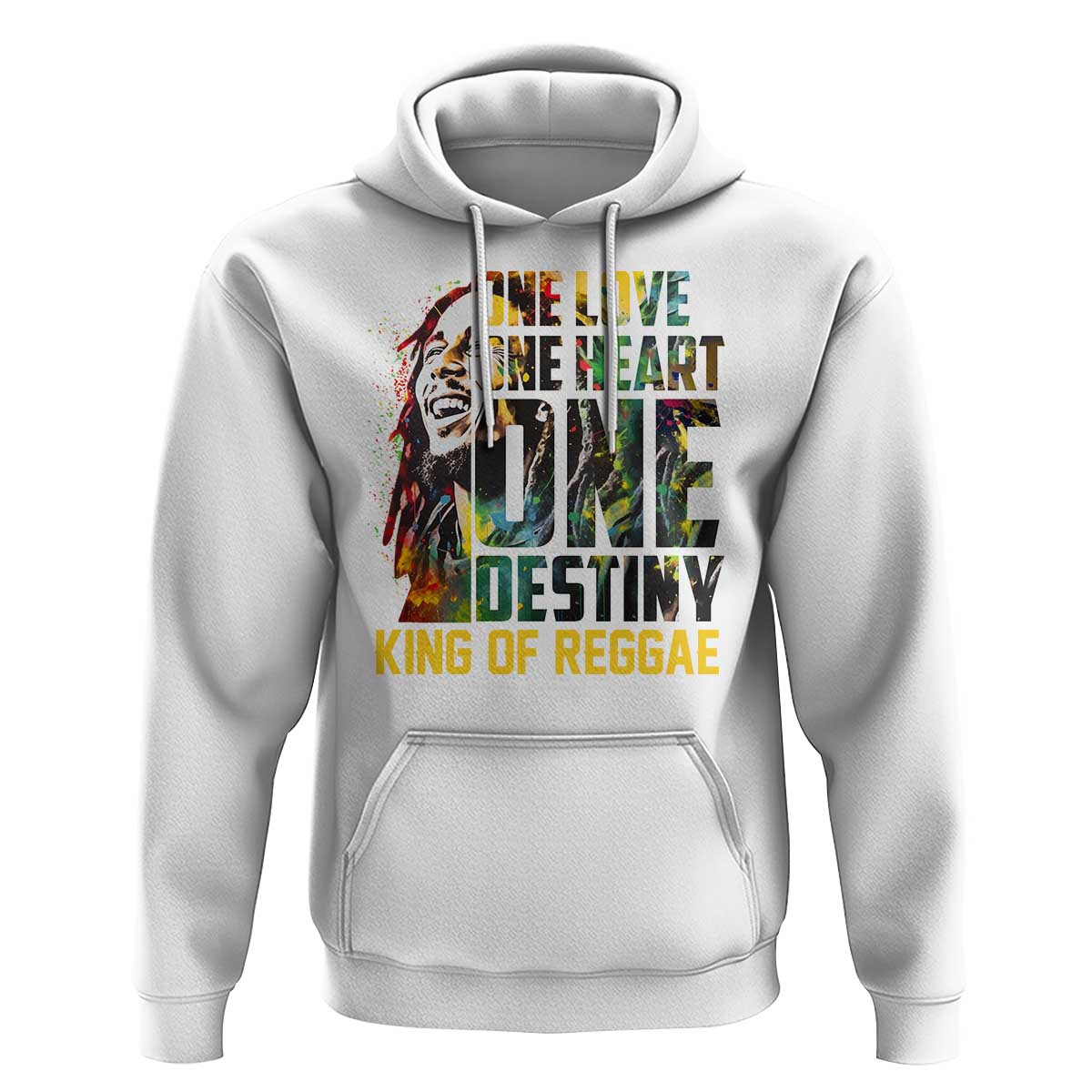 Legend Bob Hoodie One Love Heart Destiny King Of Reggae - Wonder Print Shop
