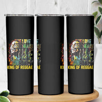 Legend Bob Skinny Tumbler One Love Heart Destiny King Of Reggae - Wonder Print Shop
