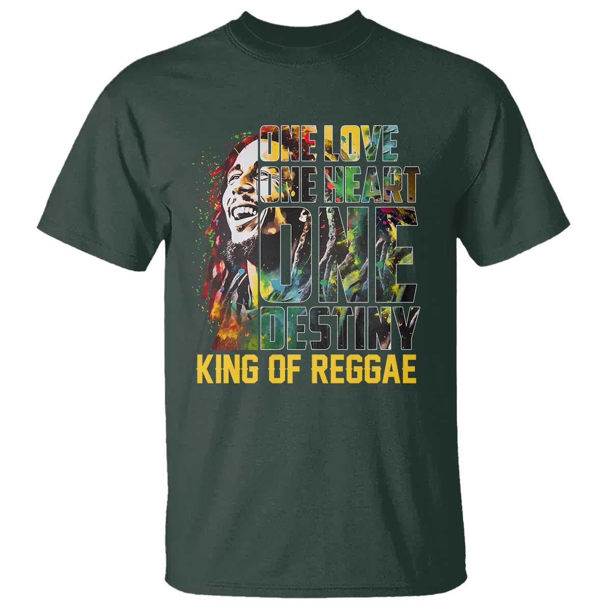 Legend Bob T Shirt One Love Heart Destiny King Of Reggae - Wonder Print Shop