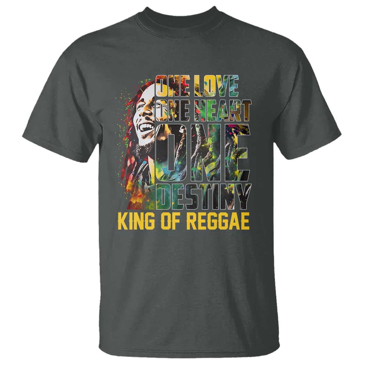 Legend Bob T Shirt One Love Heart Destiny King Of Reggae - Wonder Print Shop