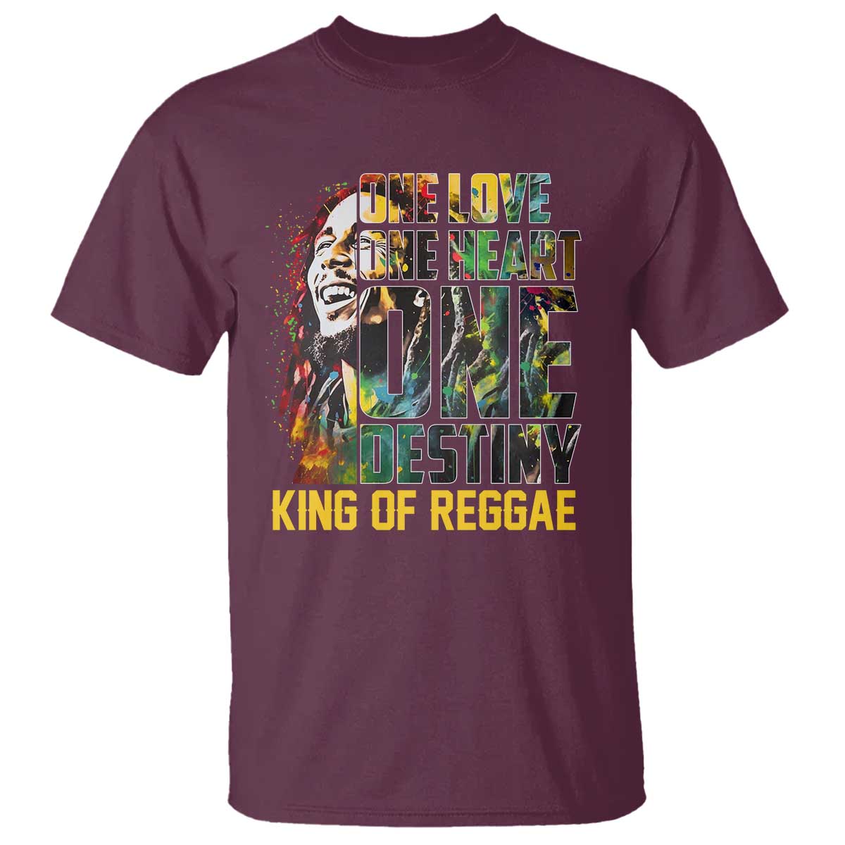 Legend Bob T Shirt One Love Heart Destiny King Of Reggae - Wonder Print Shop