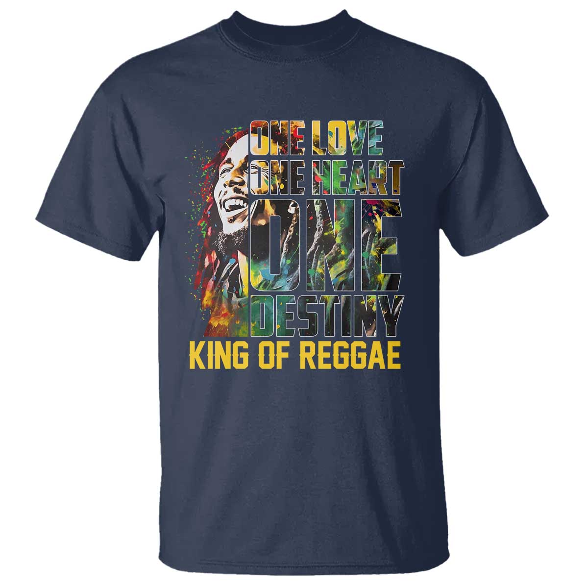 Legend Bob T Shirt One Love Heart Destiny King Of Reggae - Wonder Print Shop