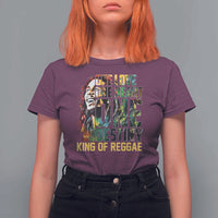 Legend Bob T Shirt For Women One Love Heart Destiny King Of Reggae - Wonder Print Shop