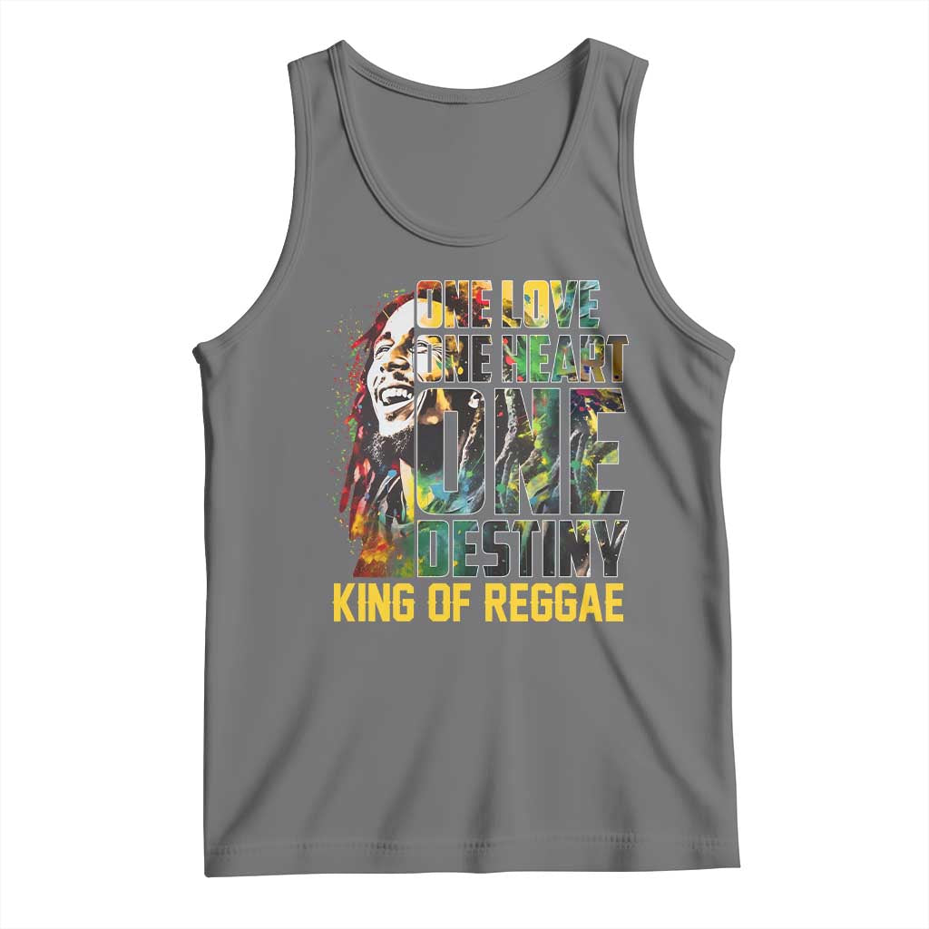 Legend Bob Tank Top One Love Heart Destiny King Of Reggae - Wonder Print Shop