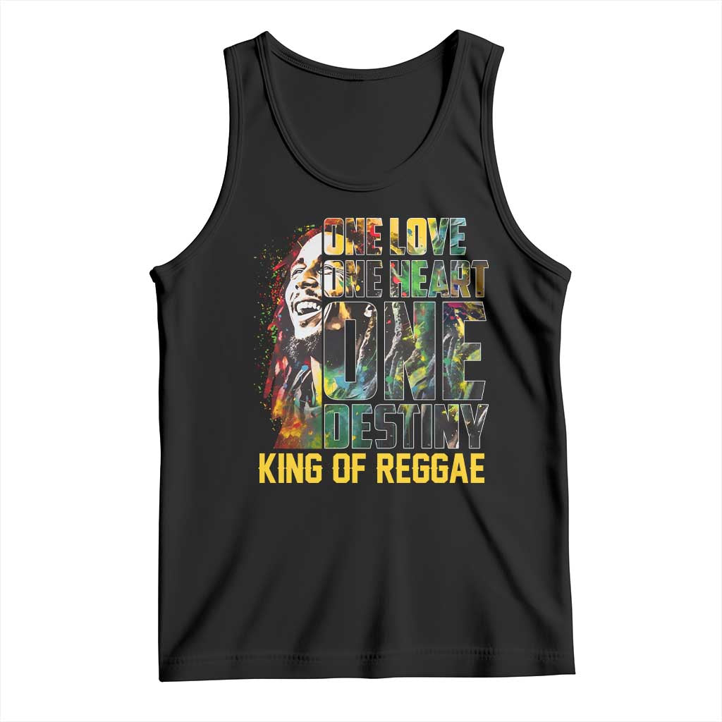 Legend Bob Tank Top One Love Heart Destiny King Of Reggae - Wonder Print Shop