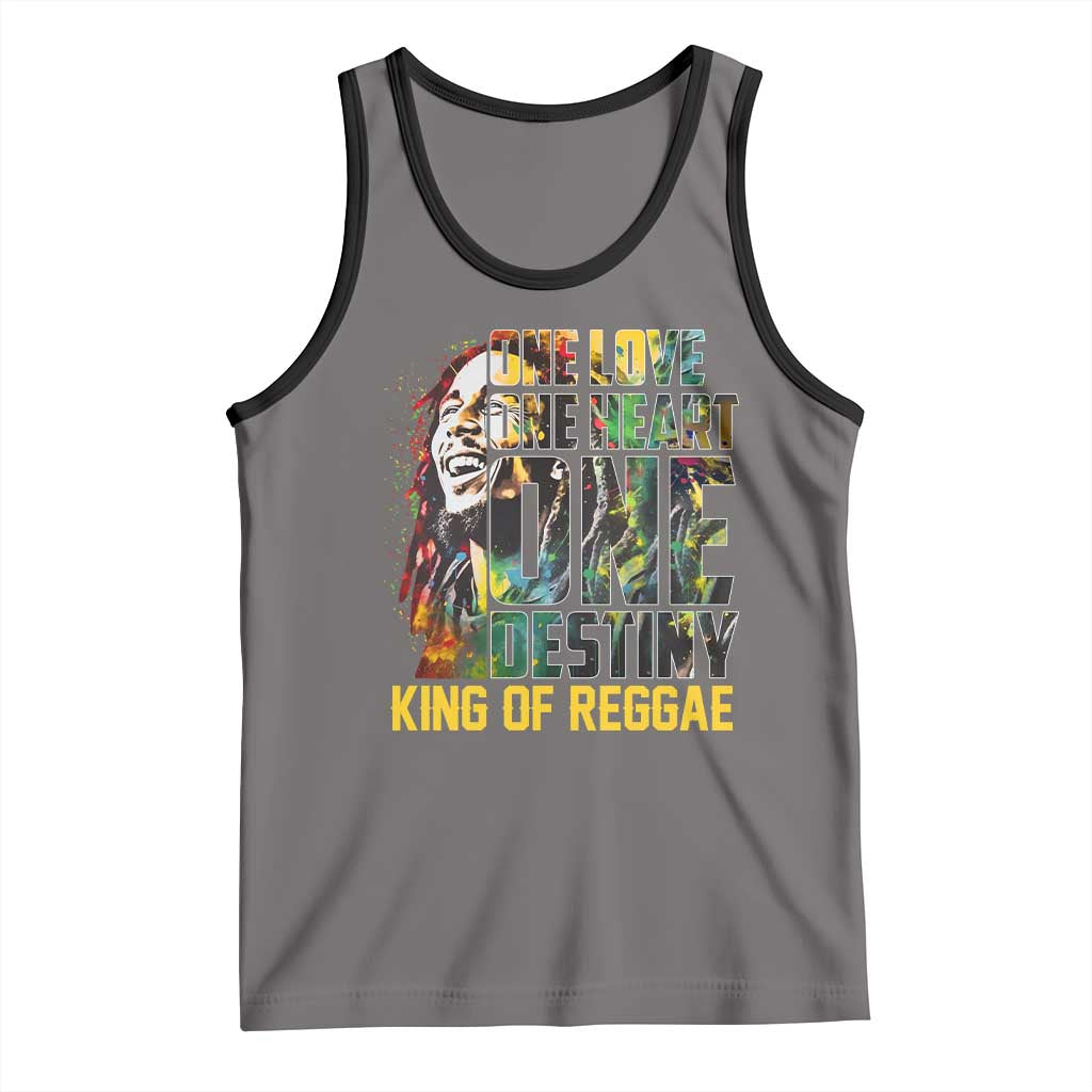 Legend Bob Tank Top One Love Heart Destiny King Of Reggae - Wonder Print Shop