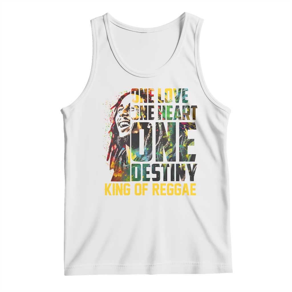 Legend Bob Tank Top One Love Heart Destiny King Of Reggae - Wonder Print Shop