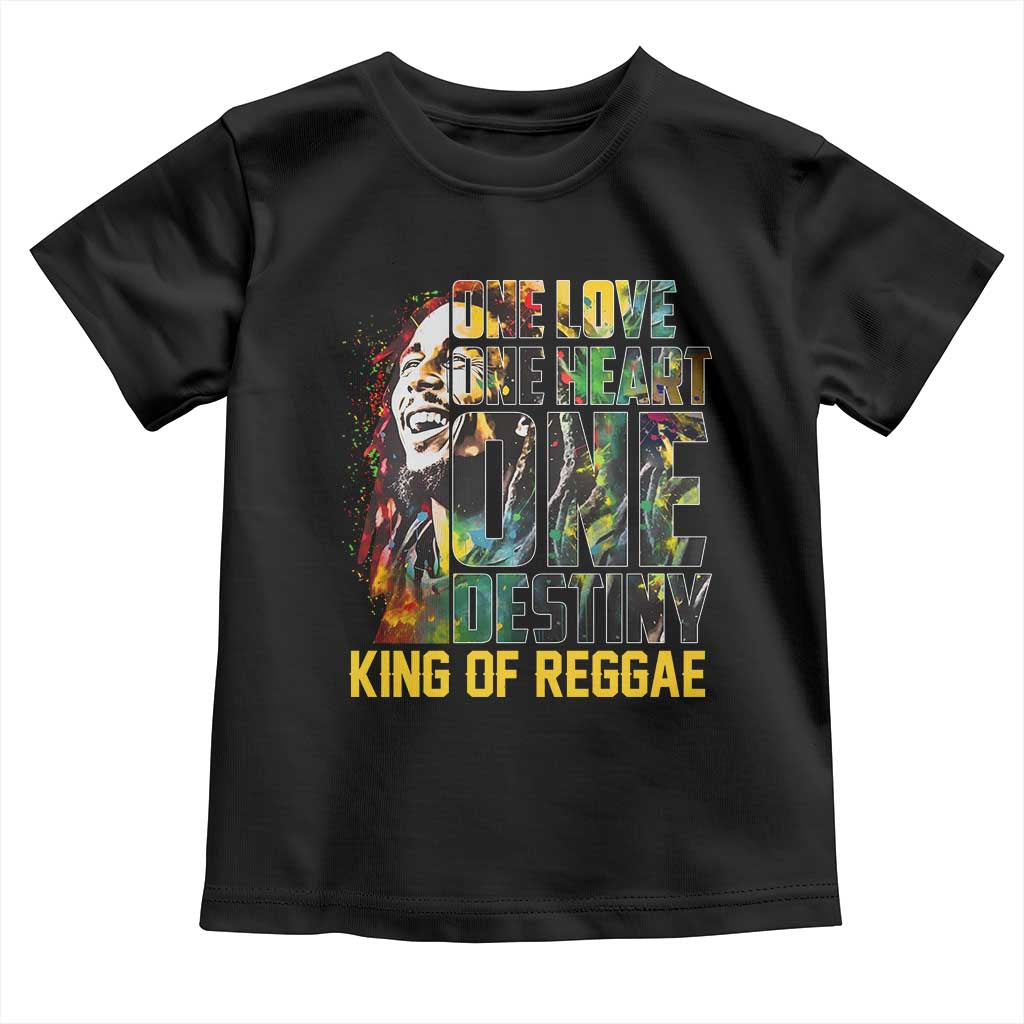 Legend Bob Toddler T Shirt One Love Heart Destiny King Of Reggae - Wonder Print Shop