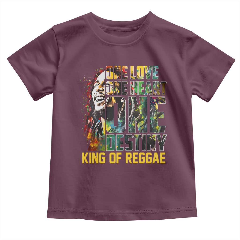 Legend Bob Toddler T Shirt One Love Heart Destiny King Of Reggae - Wonder Print Shop