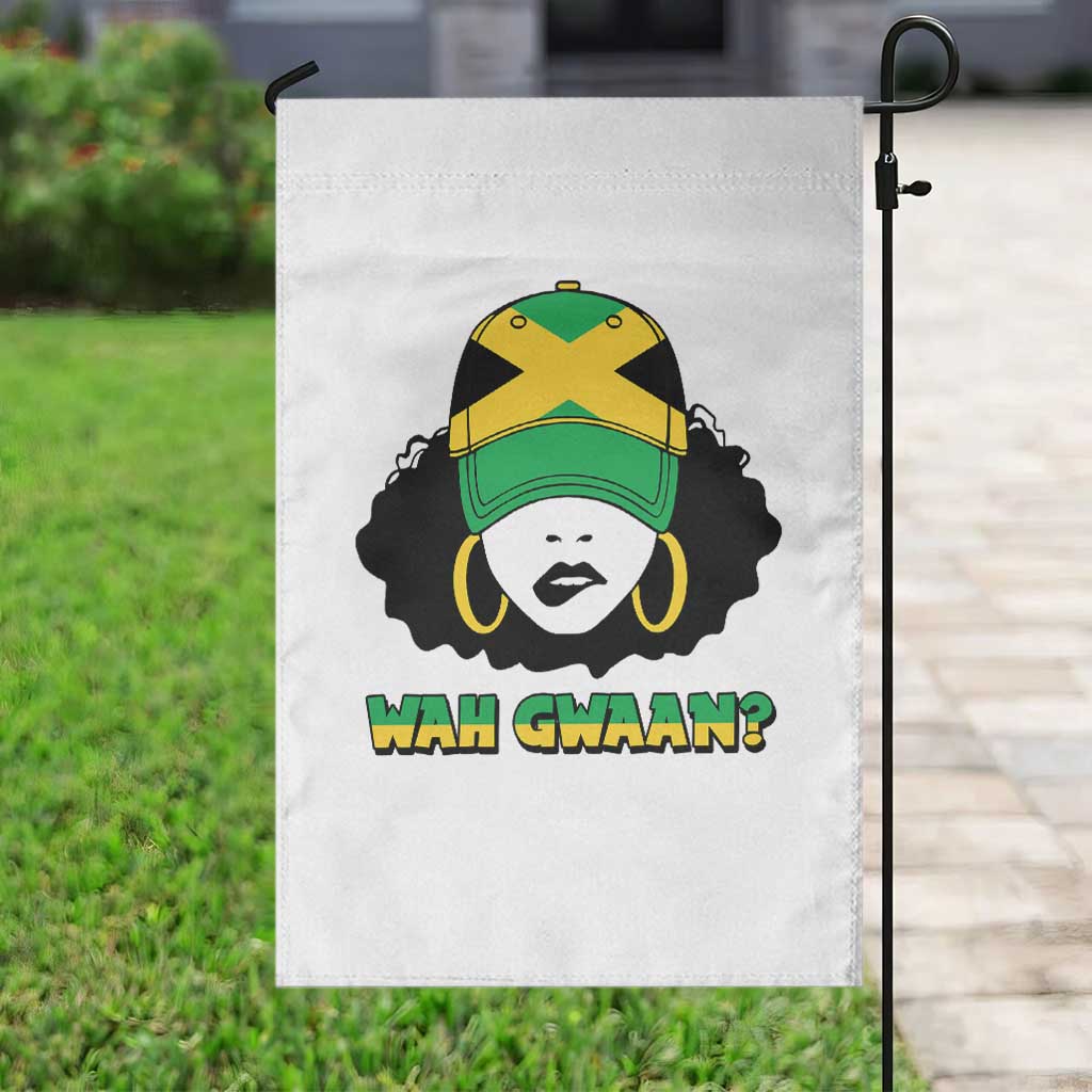 Jamaican Girl Garden Flag Wah Gwaan Jamaica Flag - Wonder Print Shop