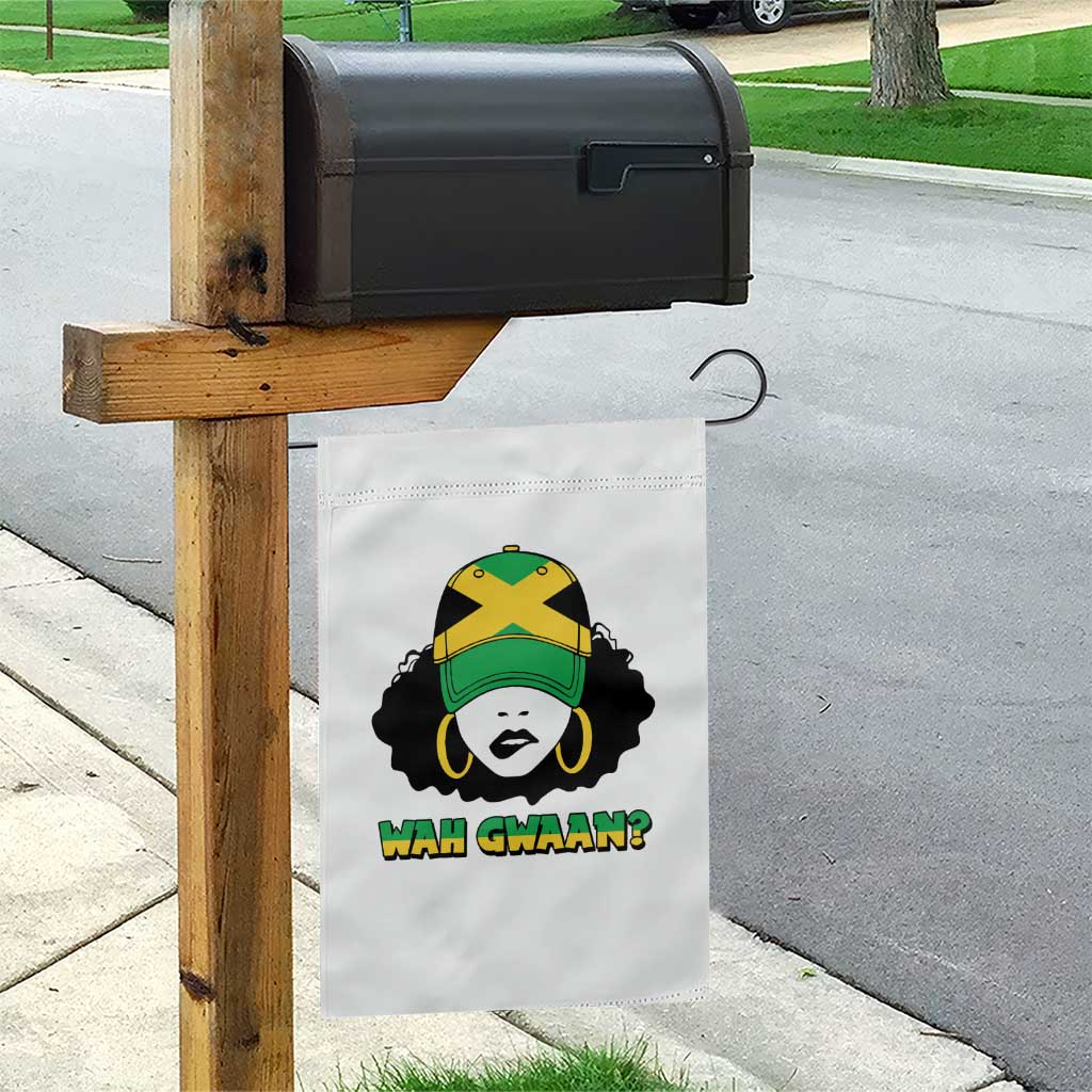Jamaican Girl Garden Flag Wah Gwaan Jamaica Flag - Wonder Print Shop