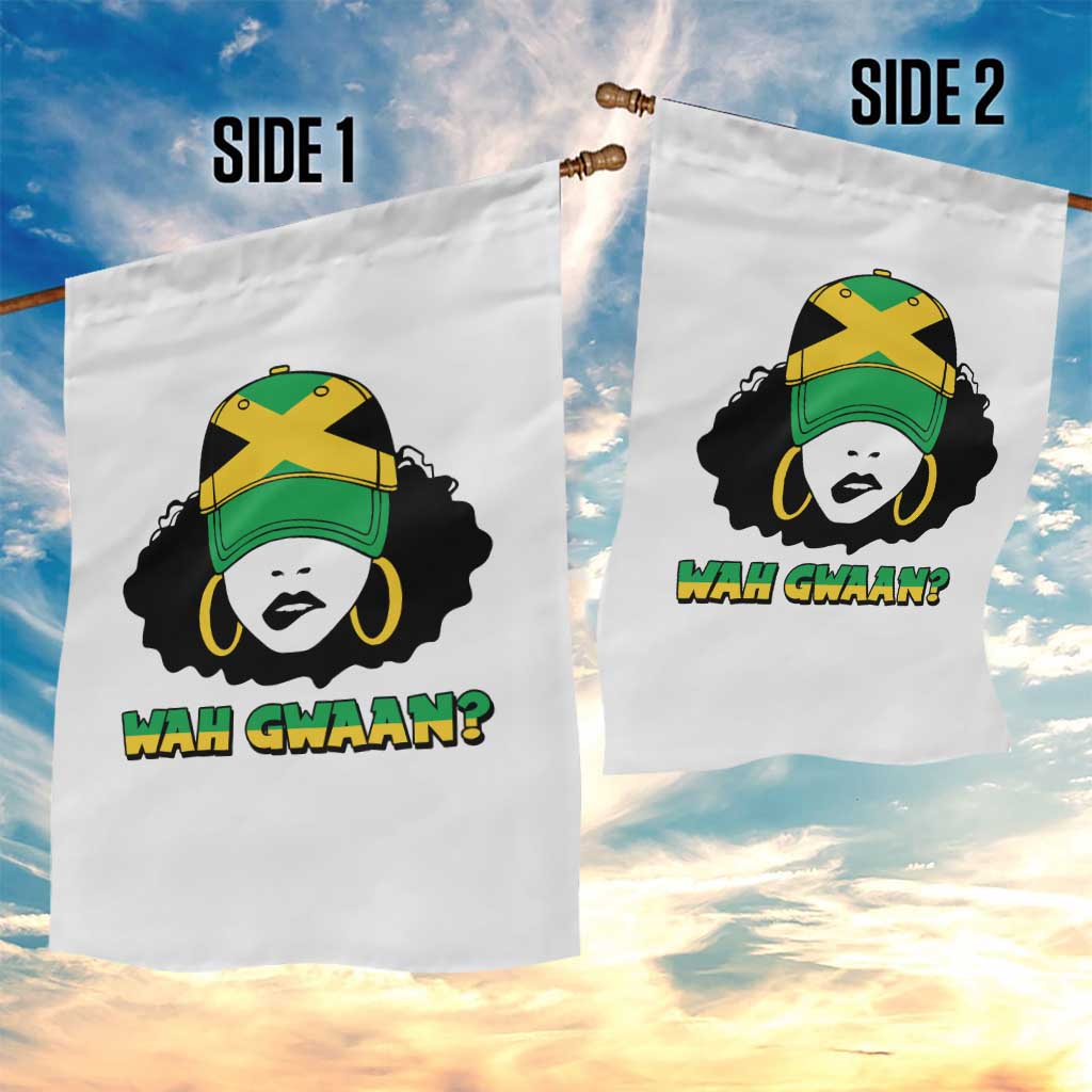 Jamaican Girl Garden Flag Wah Gwaan Jamaica Flag - Wonder Print Shop