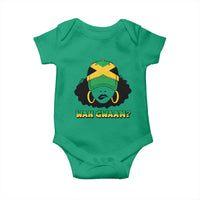 Jamaican Girl Baby Onesie Wah Gwaan Jamaica Flag - Wonder Print Shop