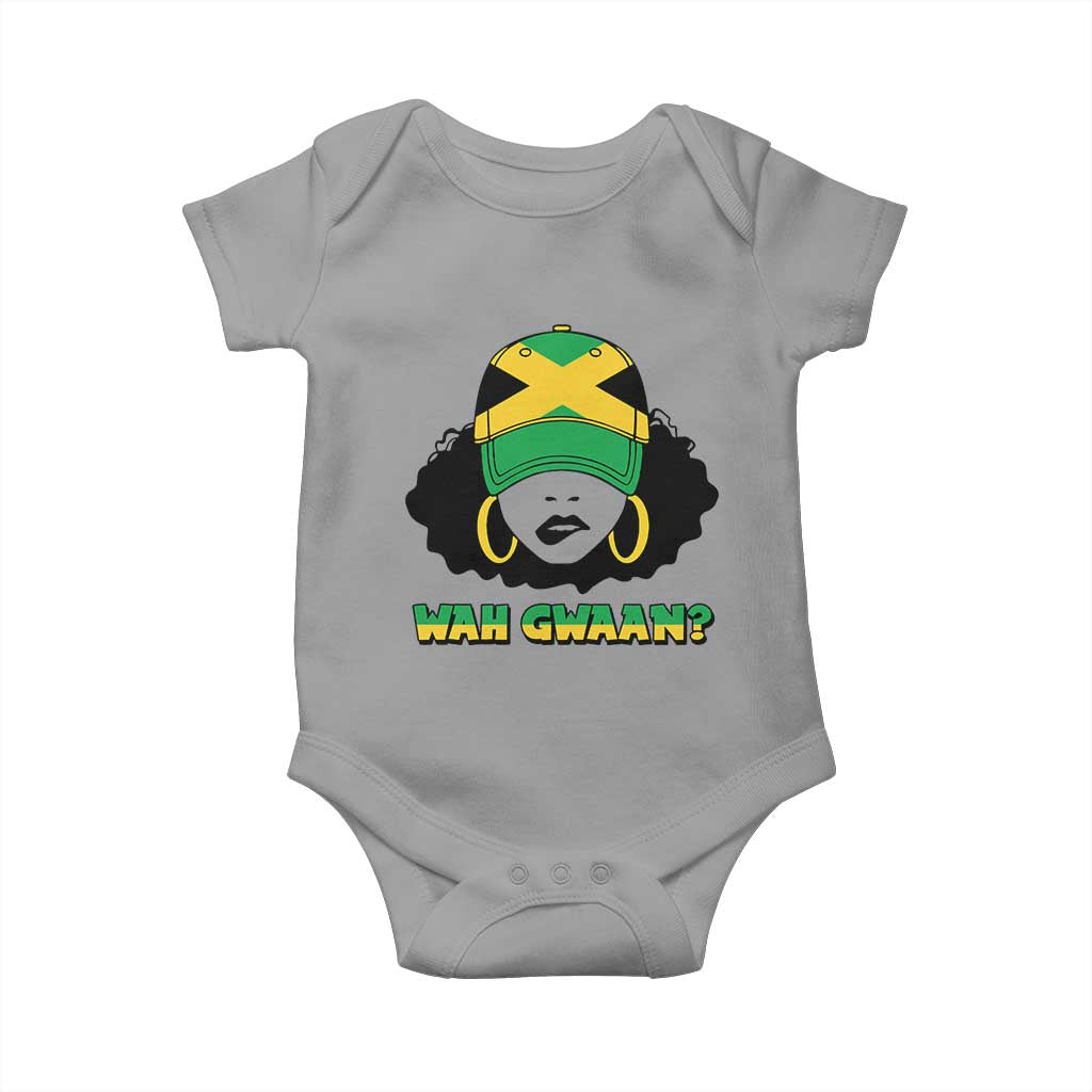 Jamaican Girl Baby Onesie Wah Gwaan Jamaica Flag - Wonder Print Shop
