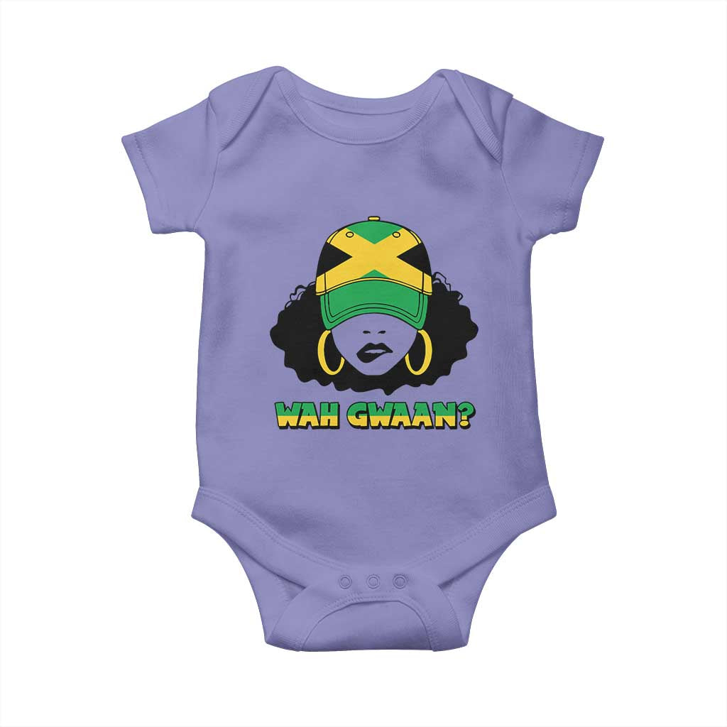 Jamaican Girl Baby Onesie Wah Gwaan Jamaica Flag - Wonder Print Shop