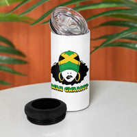Jamaican Girl 4 in 1 Can Cooler Tumbler Wah Gwaan Jamaica Flag - Wonder Print Shop