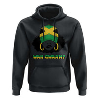 Jamaican Girl Hoodie Wah Gwaan Jamaica Flag - Wonder Print Shop