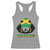 Jamaican Girl Racerback Tank Top Wah Gwaan Jamaica Flag - Wonder Print Shop